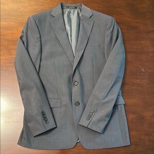Calvin Klein Gray Sport Coat with Notched Lapels